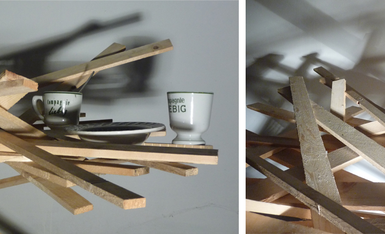 atelier 4/5 - atelier4cinquieme - mobilier - reuse slow design - brocante - récup - table d'appoint - planche de bois - wood table #1